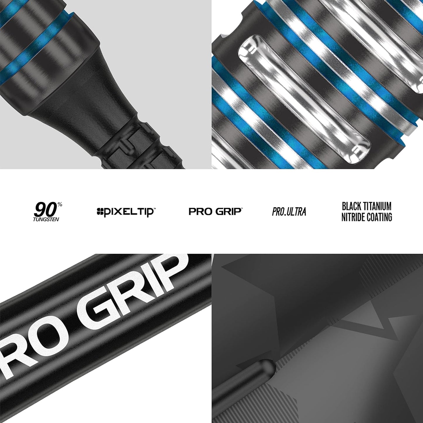 Adrian Lewis Black Edition 90% Tungsten Soft Tip Darts Set