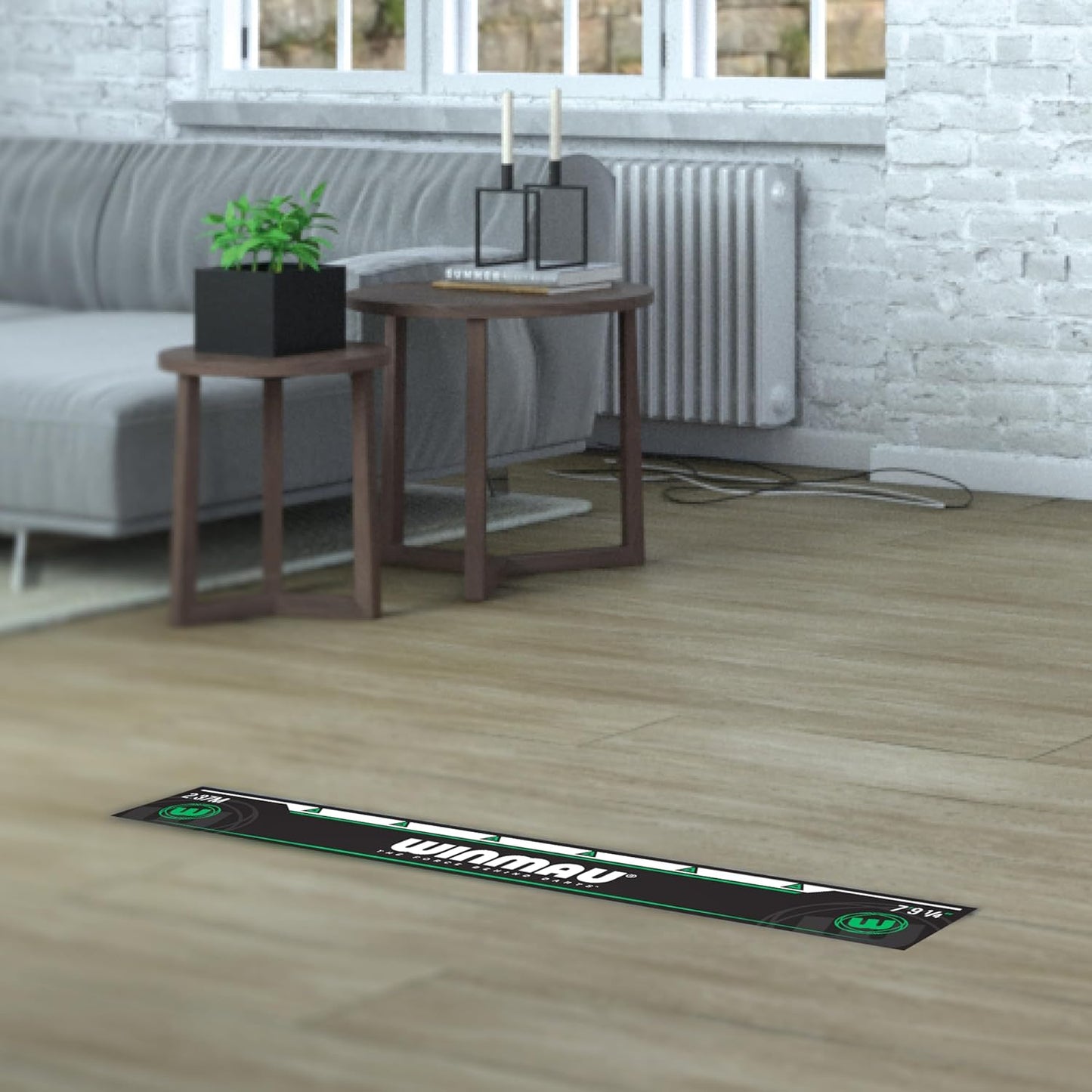 - Darts Oche Lines - High Visibility Throw Line Marker - Sticks to All Hard Surfaces - Available Designs: Blade 6, PDC, Man Cave Green - Professional Darts Accessories