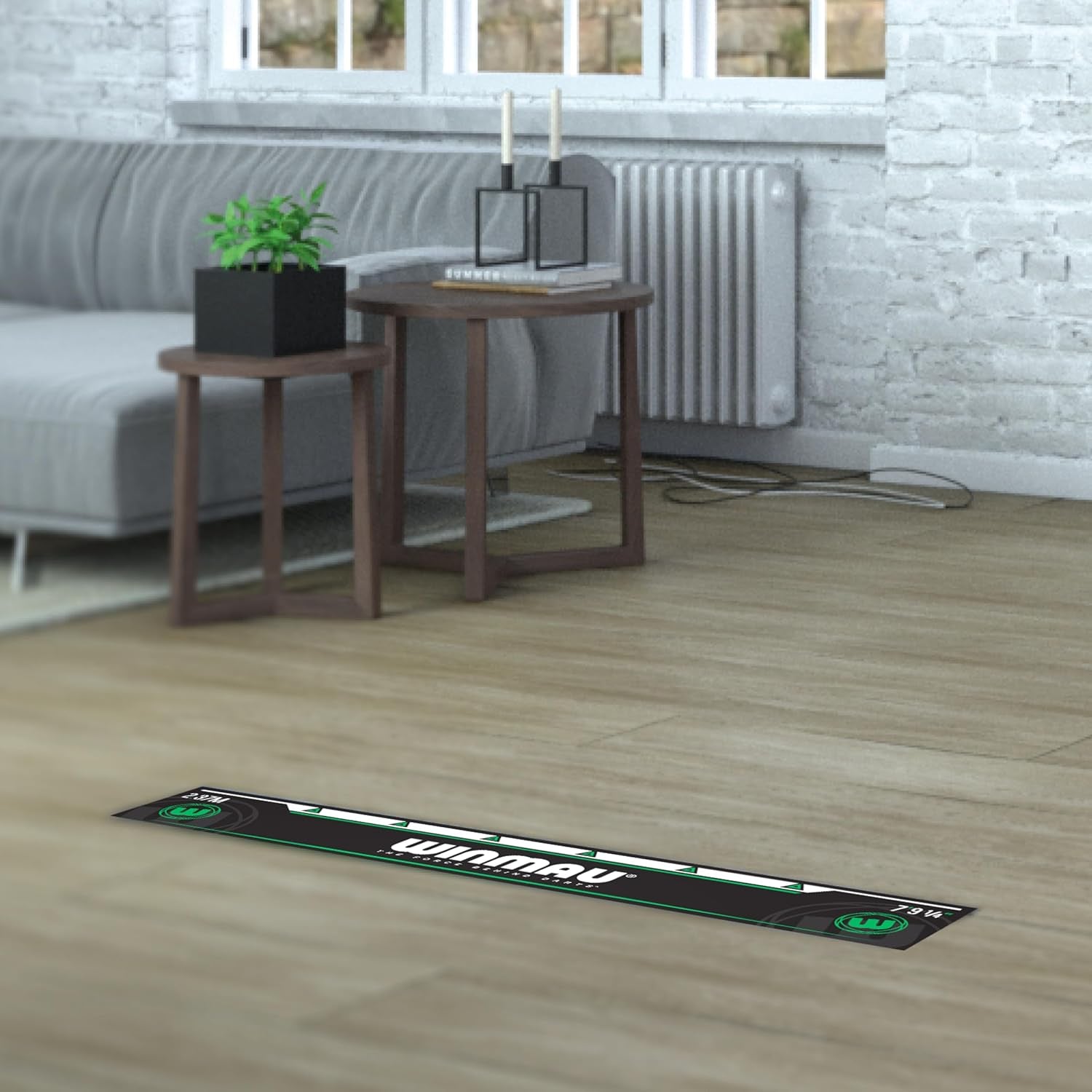 - Darts Oche Lines - High Visibility Throw Line Marker - Sticks to All Hard Surfaces - Available Designs: Blade 6, PDC, Man Cave Green - Professional Darts Accessories