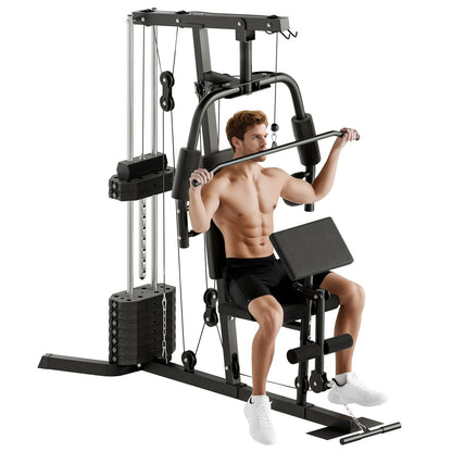 Multifunction Home Gym Machine with 45Kg Weight Stack, for Full Body Workout