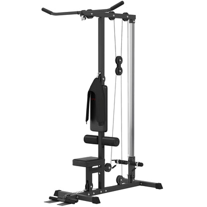 Pull up Bar Stand Power Cage with Adjustable Seat, Home Gym