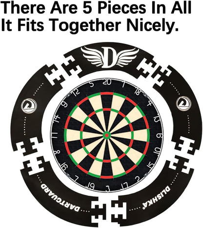 Dart Board Surround Ring, Protective EVA Wall Cover for Missed Throws,Easy Assembly for Home & Outdoor Use,Perfect Darts Accessory, Prevent Wall Damage with the Wall Protector Plate.