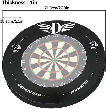 Dart Board Surround Ring, Protective EVA Wall Cover for Missed Throws,Easy Assembly for Home & Outdoor Use,Perfect Darts Accessory, Prevent Wall Damage with the Wall Protector Plate.