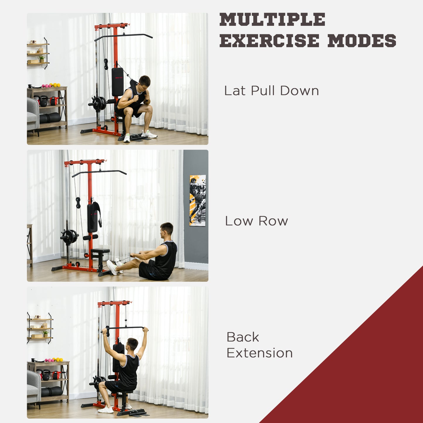 Pull up Bar Stand Power Cage with Adjustable Seat, Home Gym