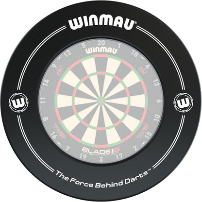 Printed Dart Board Surround Ring – Durable Backboard Wall Protector for Dartboards - Available in White, Black, Red & Blue - Professional Darts Accessories