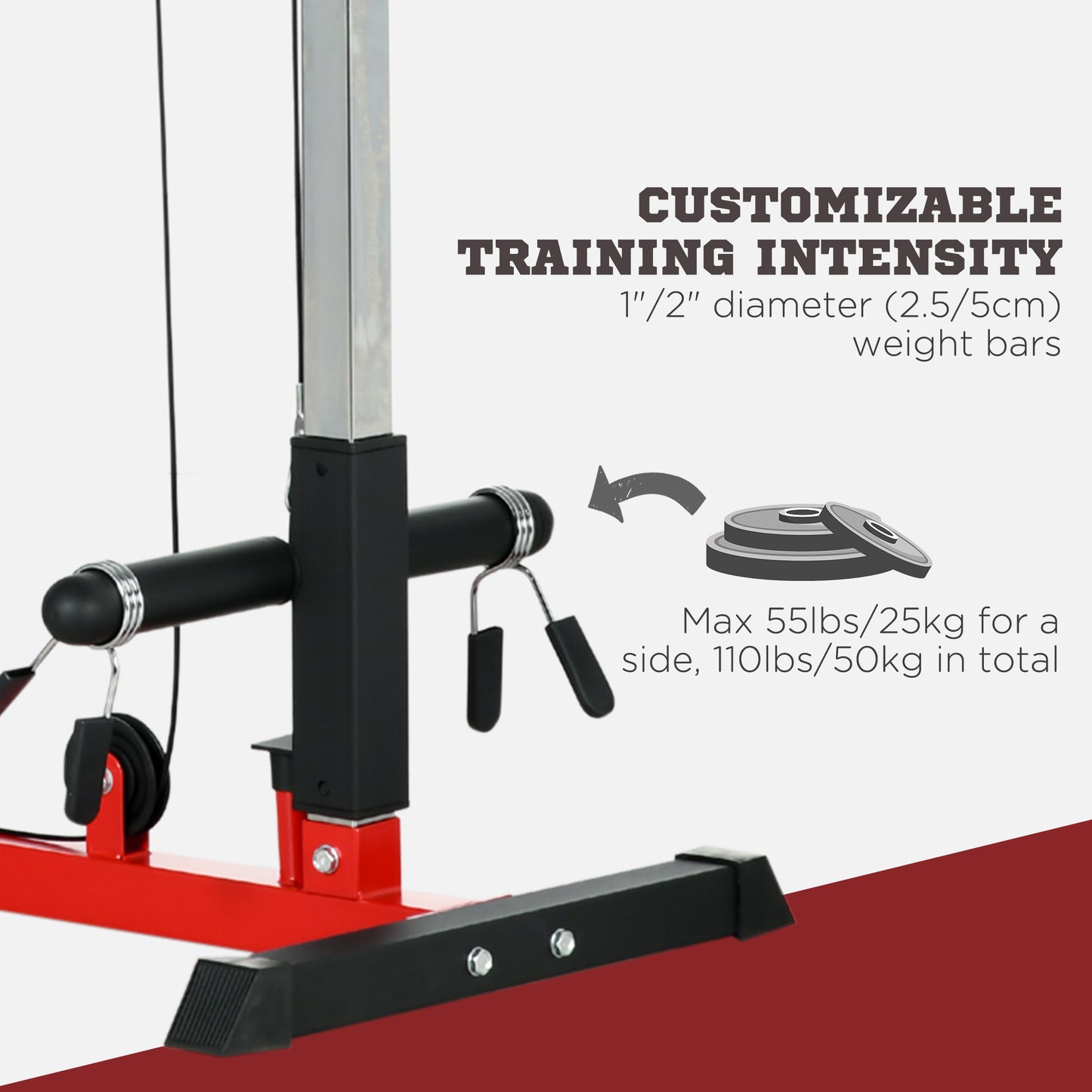 Pull up Bar Stand Power Cage with Adjustable Seat, Home Gym