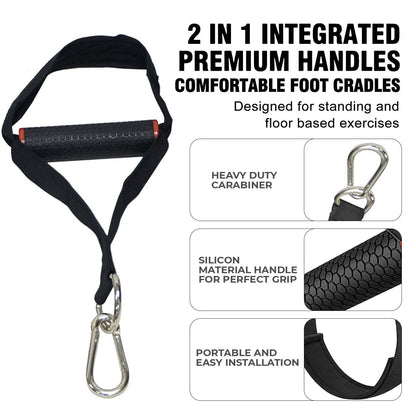 PRO SUSPENSION RESISTANCE BAND TRAINER WORKOUT TRAIN HOME GYM CROSSFIT EXERCISE