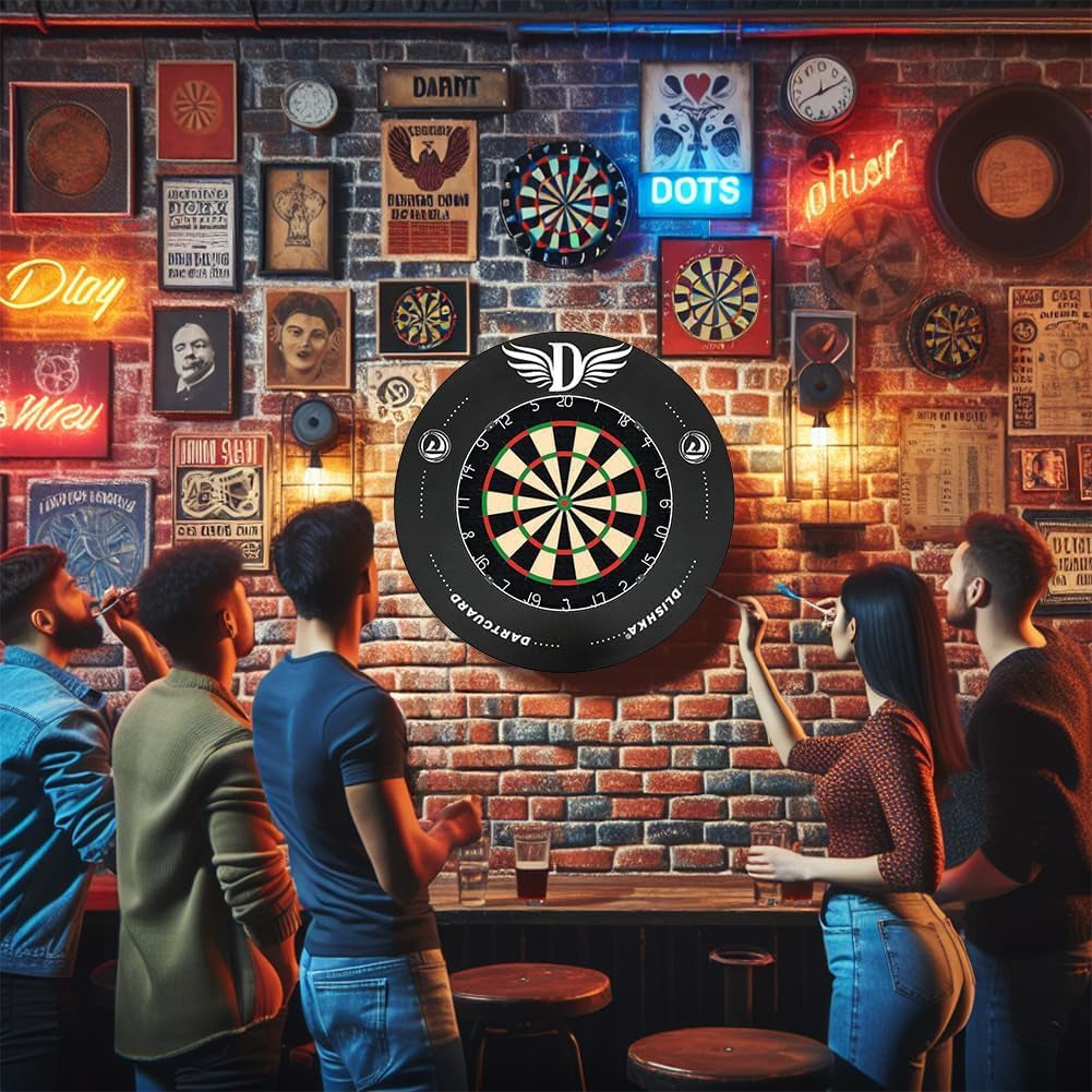 Dart Board Surround Ring, Protective EVA Wall Cover for Missed Throws,Easy Assembly for Home & Outdoor Use,Perfect Darts Accessory, Prevent Wall Damage with the Wall Protector Plate.