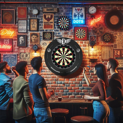 Dart Board Surround Ring, Protective EVA Wall Cover for Missed Throws,Easy Assembly for Home & Outdoor Use,Perfect Darts Accessory, Prevent Wall Damage with the Wall Protector Plate.