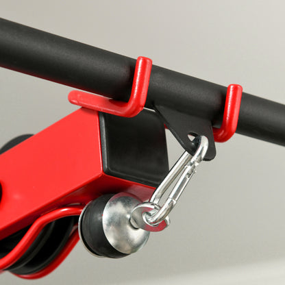 Pull up Bar Stand Power Cage with Adjustable Seat, Home Gym