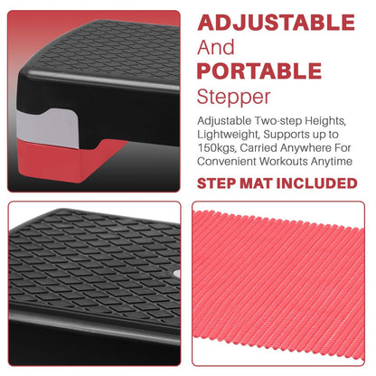 Aerobic Exercise Stepper Durable Non-Slip Mat Adjustable Fitness Yoga Equipment