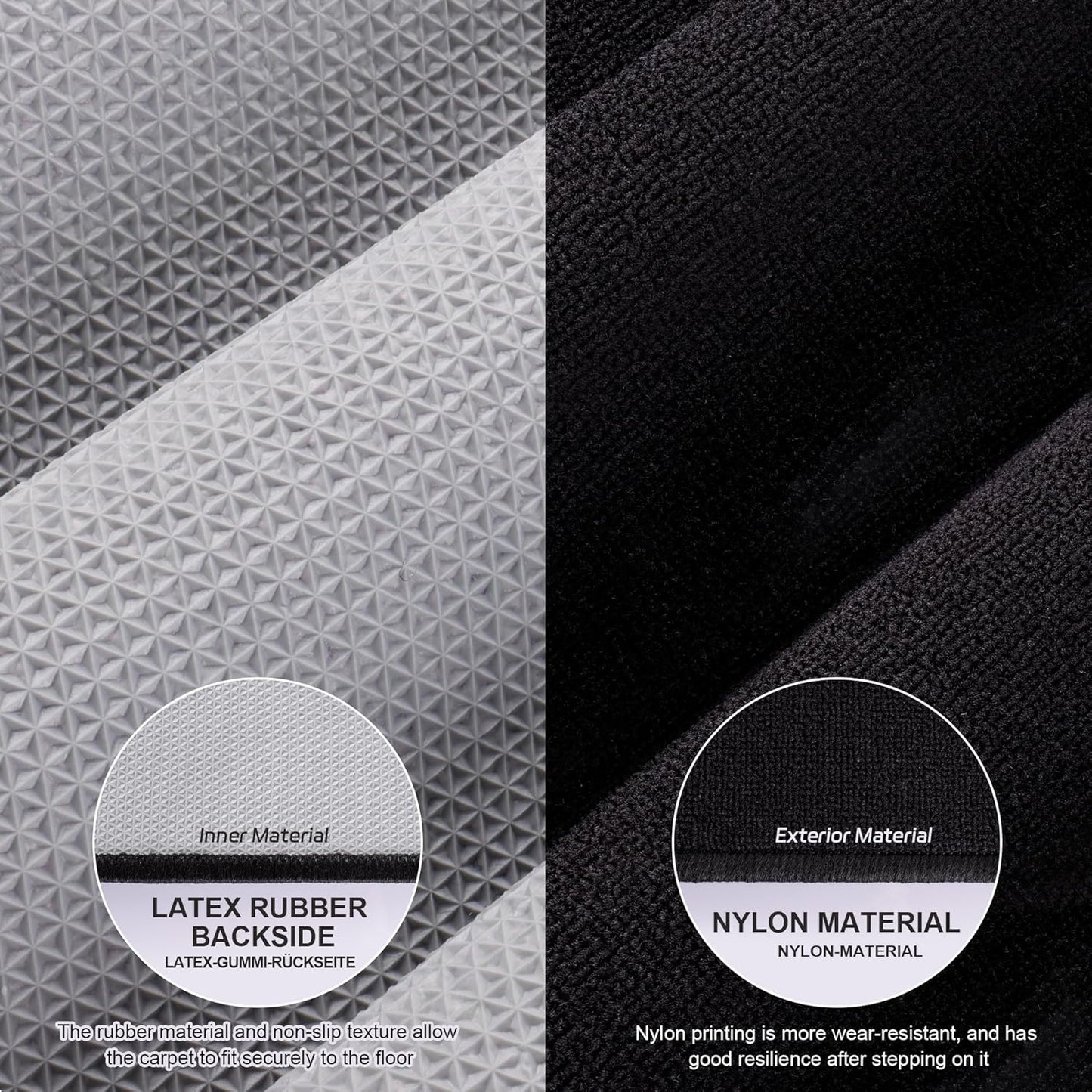 Darts Mat,297 X 66Cm Professional Non Slip Carpet Mats for Floor and Dart Tips Protection,Black