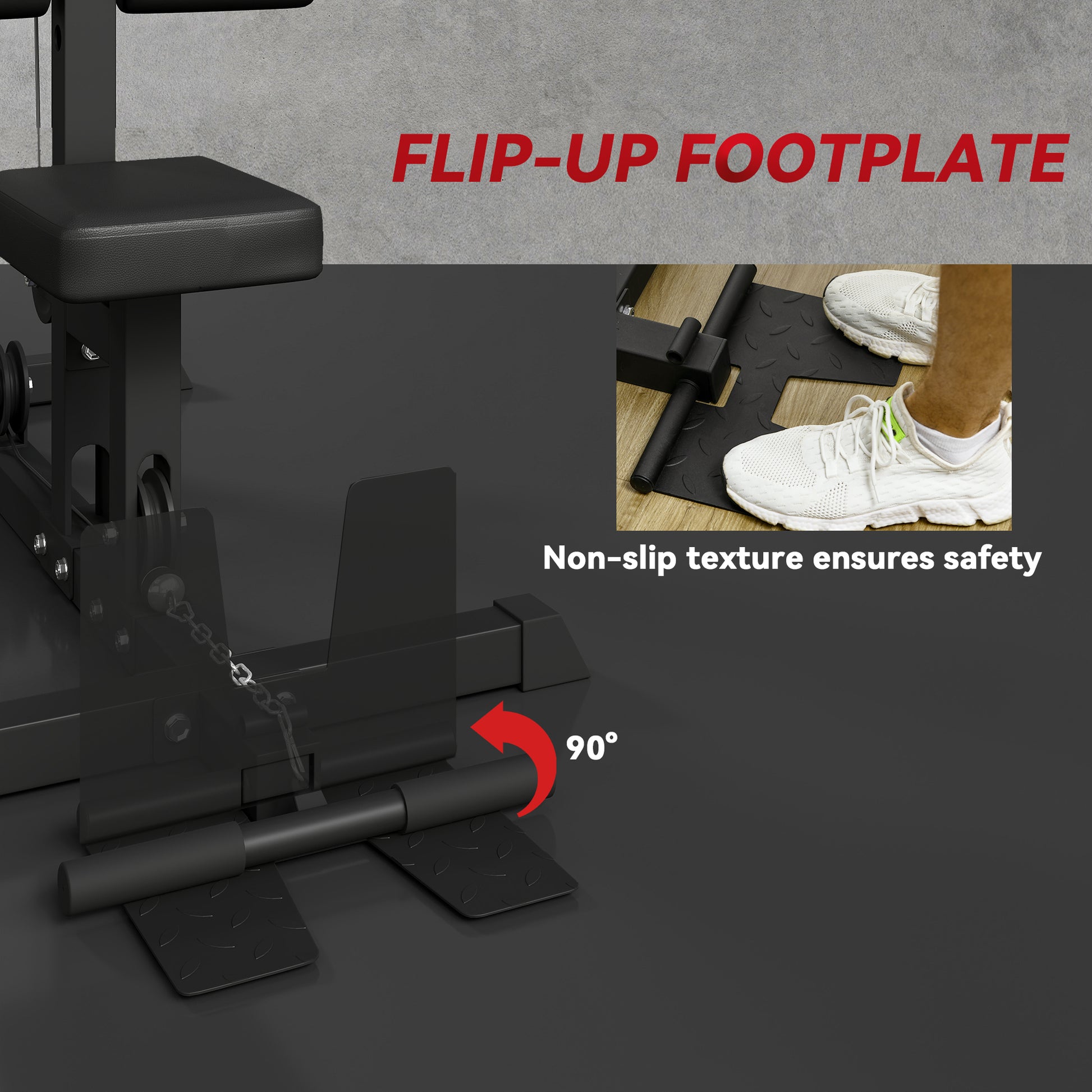 Pull up Bar Stand Power Cage with Adjustable Seat, Home Gym